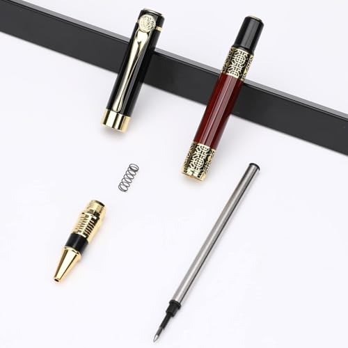 Image of Luxury Ballpoint Pen Black Refill - Professional Business Pen Gift Set for Men & Women, Executive Office with Elegant Gift Box (Luxury Pen Maroon)