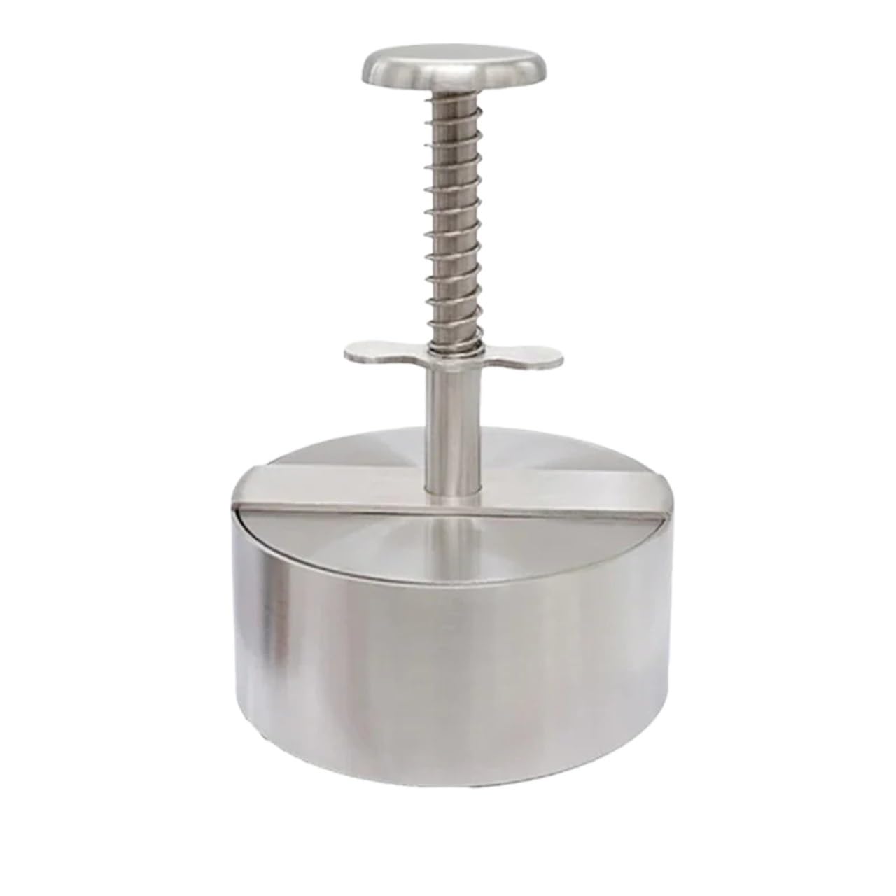 Stampo riso acciaio inox Pressa for hamburger e patty | Utensili for barbecue for manzo da cucina con spessore regolato dello stampo manuale rotondo(10cm)