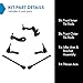 TRQ Front Steering Kit Idler Arm & Bracket Assembly Pitman Arm Tie Rod Compatible with 2011-2019 Chevrolet Silverado 2500 HD Silverado 3500 HD GMC Sierra 2500 HD Sierra 3500 HD