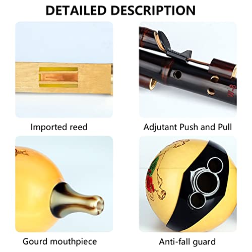 Professionele Hulusi, Kalebasfluit Met Lederen Doos, Gift Kalebasfluit Etnische Muziekinstrument Voor Voor Student… - Image 7