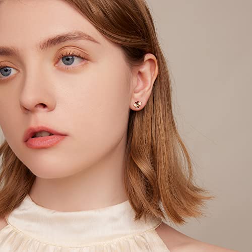 925 Sterling Silver Animal Stud Earrings Hypoallergenic for Girls Bee Cat Dog Paw Earrings Hypoallergenic Tiny Lightweight Earring for Women Girls…2