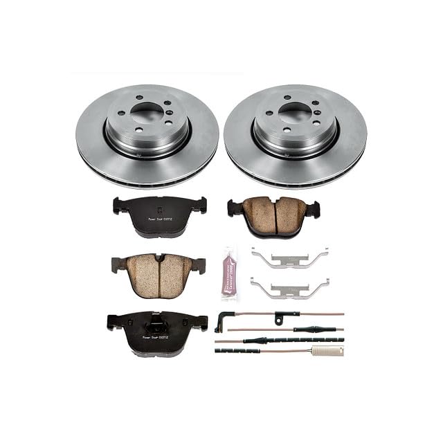 Image of PowerStop Rear Brake Kit for BMW 750i 2006-08 |750Li 2006-08 |760i 2005-06 |760Li 2005-08 - Z17 Ceramic Brake Pads & Disc Rotors Replacement, KOE5283