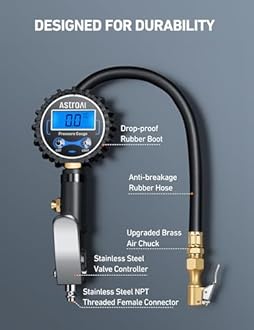 AstroAI Digital Tire Inflator with Pressure Gauge
