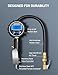 AstroAI Digital Tire Pressure Gauge with Inflator(3-250 PSI 0.1 for Display Resolution), Heavy Duty Air Chuck and Compressor Accessories with Rubber Hose and Quick Connect Coupler, Blue