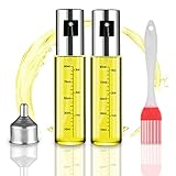☂ ¿Por qué elegirnos? ☂: Miorkly premium pulverizador de aceite, controle el aceite de manera uniforme, controle la ingesta de aceite comestible. La boquilla presiona el diseño del patrón horizontal y el prensado antideslizante no requiere esfuerzo. Diseño de válvula de chorro incorporado, limpio e higiénico para evitar la contaminación por polvo. Empieza una vida saludable