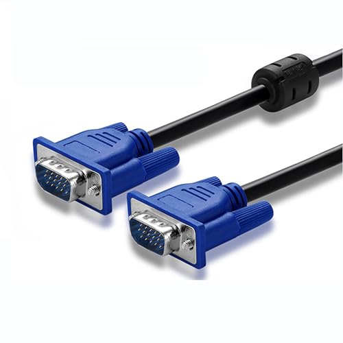 Digital Square Cable SVGA a sVGA HD15 2048p, Macho a Macho,Compatible para Conexión Transmitir Señales de Vídeo Analógicas de Ordenador personal, Portátil, Monitor, Televisión, Proyector (1.5M)