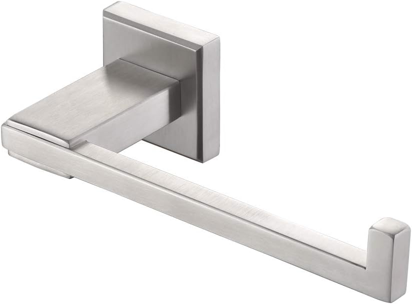 JQK Toilet Paper Holder, 5 Inch 304 Stainless Steel Tissue Paper Dispenser, Brushed Nickel Wall Mount, TPH200-BN