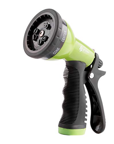 Green Expert Hose Nozzle Full Set with Quick Connectors 9 Adjustable Patterns Suit to Most Hoses Lightweight Water Sprayer Set for Pets Shower Car Wash Plants Watering Home Cleaning 479904 - Thumbnail 2