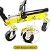 GarveeTech 2 Pcs Car Wheel Dolly with Hydraulic Tire Jack, 1500 LBS Capacity Trailer Dolly for Vehicle Positioning for Truck RV Trailer, Yellow