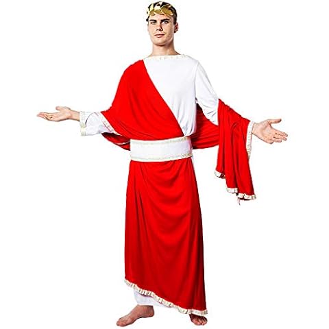 EraSpooky Men Toga Costume Fancy Dress Roman Emperor Caesar Cosplay Halloween Party Outfit for Adult Cover