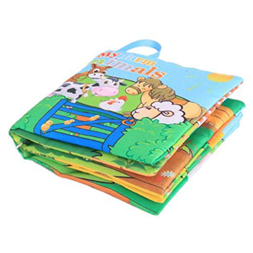Preisvergleich Produktbild LJSLYJ Baby Spielzeug Soft Bilderbuch Stoffbuch Badebuch Kleinkinder Pädagogisches Spielzeug Geschenk(Tierisches Geflügel)