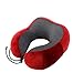 Przenośna zagłówka magnetyczna Magnetyczna 30x28 cm Poduszka na szyję Pamięć Pianka Travel Office Car Ubieraj poduszki szyjki macicy (Color : Red 28x25cm, Size : See options)