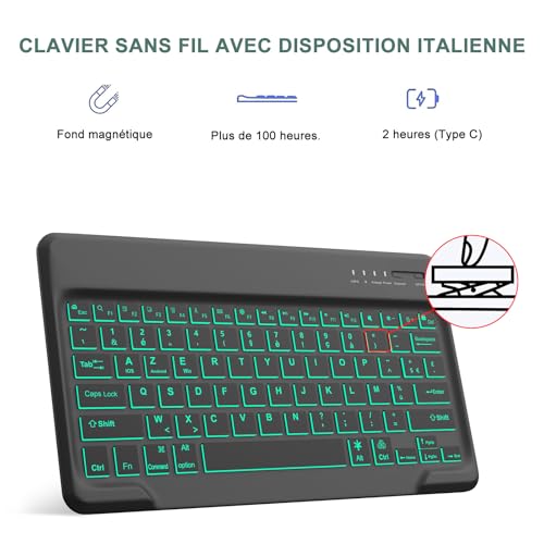 Clavier AZERTY pour iPad Air 13 M4 pour taper du texte sans ordinateur - 5
