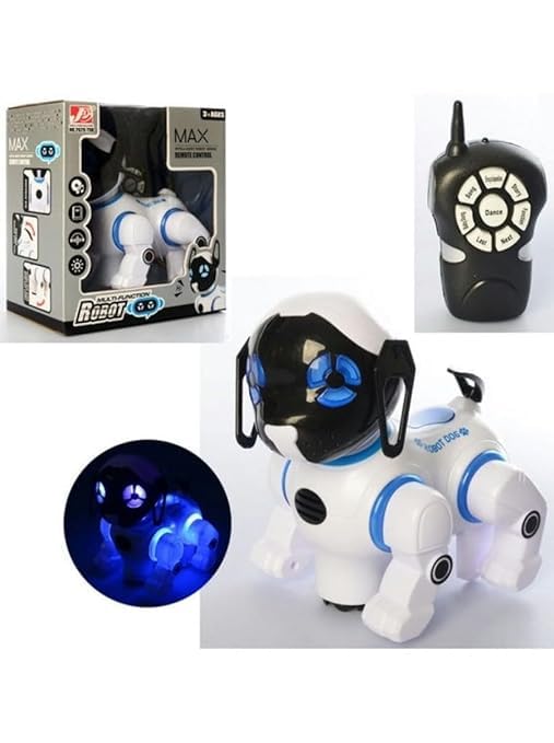 Relizaa Robot Puppy Max Remote Control Dog Toy Robots Kids Smart & Dancing Imitates Mini Pet Cool Light Music RC Toy Fun Touch Sensor Singing Storytelling Robotic Dogs Electronic Pets
