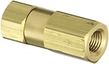 Control Devices Brass Check Valve, Poppet Type, 1/4