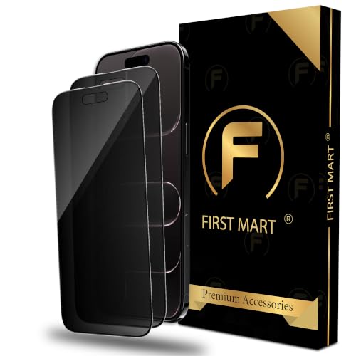 Image of FIRST MART Privacy Tempered Glass for iPhone Air, 2 Pack | Anti-Spy 9H Screen Protector, Edge-to-Edge, Case-Friendly, Scratch Resistant, Bubble-Free