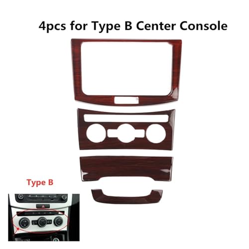 Autocollant console centrale pour VW CC 2012-2018 effet bois marron chic