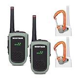 Rocky Talkie Expedition 5 Watt Radio with Climbing Rated Carabiner Attachment - GMRS Radio with IP67 Waterproofing, Long Range Walkie Talkie, NOAA Weather Alerts, 5 Day Battery Life, 2 Pack