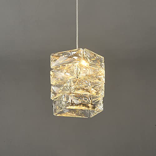 Suspension luminaire LED en cristal nordique pour l'ambiance cosy du salon