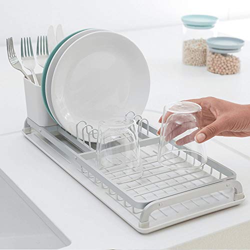 Image of Brabantia Compact Dish Drying Rack, Light Gray