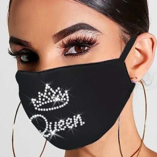 Salliy Sparkly Crystal Face Masks Diamond Mask Masquerade Mesh Mask Halloween Costumes Accessories Night Club Party Mouth Jewelry for Women and Girls