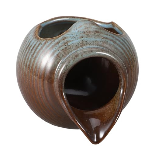 HOLIDYOYO Vaso in Ceramica Per Fontana Con Flusso D'acqua Continuo Decorazione Per Giardino Cortile Interno Design Aperto Per Coltivazione Di Piante Abbellimento Spazio