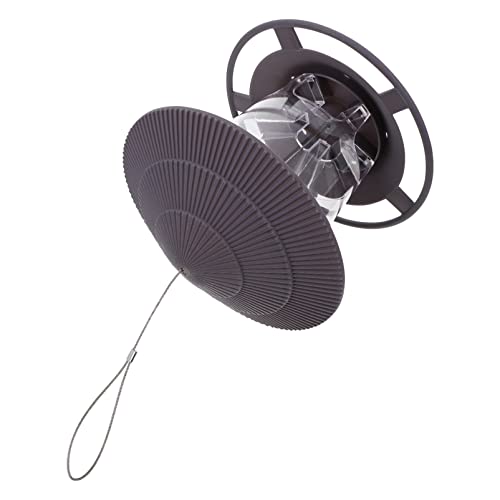 TOPBATHY Comedero Para Pájaros Con Techo Ideal Para Jardín Observa Aves En Libertad