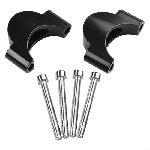 31,8 mm 10/20 mm Fahrrad-Abstandshalter Legierung Rest Bar Höhenverstellbar Aluminium Abstandshalter schwarzes Rundrohr kompatibel für TT-Lenker (20 mm)