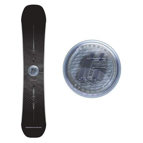 Tapis de snowboard haut de gamme STOMPGRIP Gripcoin Vice Argent aux finitions 3D exclusives