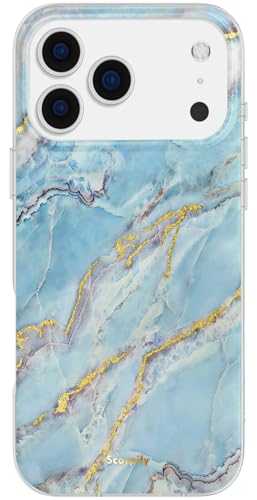 Coque iPhone 10 Pro bleue marbrée idéale pour le quotidien des femmes et hommes