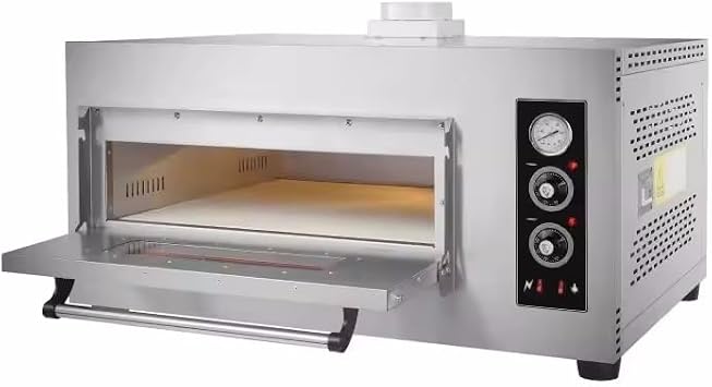 Commercial Natural Gas Pizza Oven, 1-Layer Stone Deck