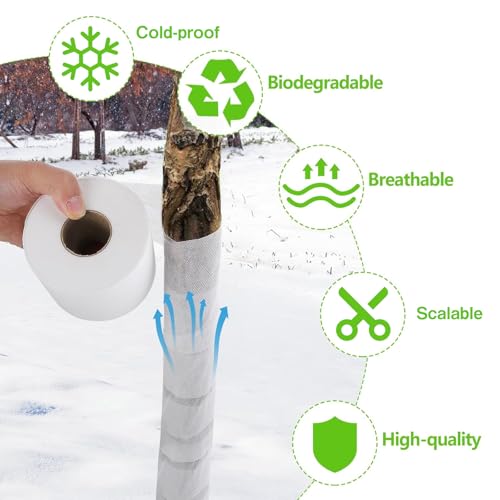 HIQE-FL Baum Winter Protection Wrap Strips, Pack of 2 Tree Protection Bandage, Winter-proof Plant Protection Bandage - Image 3
