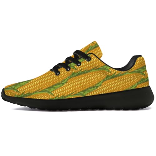 Women's Men's Funny Corn Print Shoes Athletic Tennis Running Shoes Walking Sneakers Gifts for Boyfriend Girlfriend 5