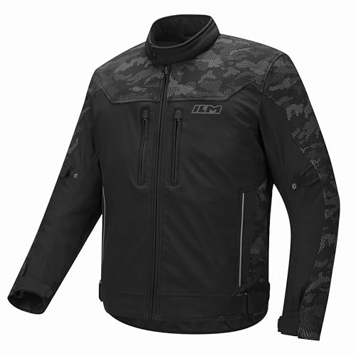 ILM Motorcycle Riding Jacket Reflective with CE Armor...