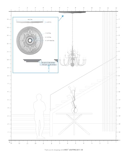 Image of Livex Lighting Greek Bronze Ceiling Medallion