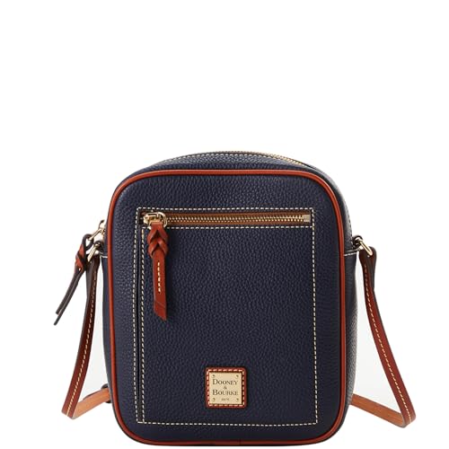 Dooney & Bourke Crossbody Bags for Women Pebble Grain Leather Small Camera Crossbody - Blue
