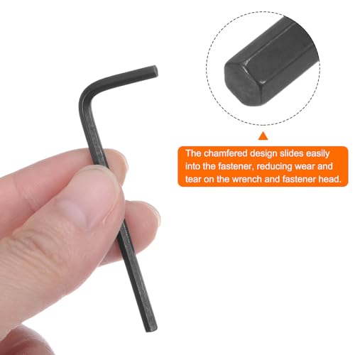 Image of HARFINGTON 20pcs Hex Key Wrench 7 /64 inch L-Shape Hexagon SAE Wrenches Chrome Vanadium Steel Repairing Tool for Home Repair, Black