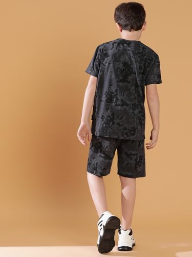 Image of Li'l Tomatoes Boys 100% Cotton Night Suit | Summer T-Shirt & Shorts Sleepwear Set | Soft & Breathable | 7-16 Years