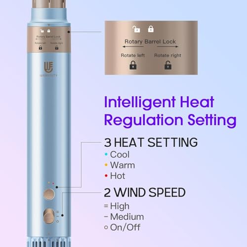 Image of Hot Air Styler, Blow Dryer Brush with Negative Ionic, Auto Hair Wrap Curling Irons Airflow Hair Curlers, Multi Styler for Volumizing, Straight, Wavy, Curly Hair