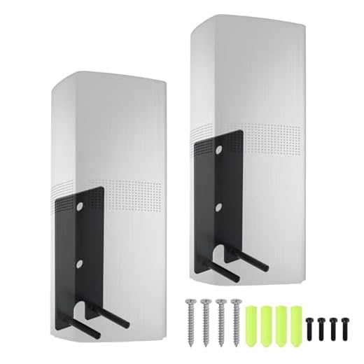 Ulluthu 2 Piezas Soporte de Pared Compatible con Altavoz Bose 700 y Lifestyle 650, Soporte Mural para Altavoz Surround con Accesorios de Instalación, Color Negro