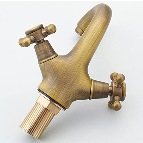 Robinet de salle de bain rétro pour lavabo ambiance rétro et chaleureuse