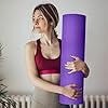 Yoga Mat Thick,2025 New Upgrade 1/5 Thick Anti-Tear Non Slip High Density Exercise Yoga Mat with Carrying Strap,Black Yoga Mat for Floor,Workouts,Gym,Fitness,Home Yoga,Stretching,Pilates