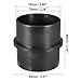 X AUTOHAUX 75mm Air Ducting Connector Straight Air Heater Duct Joiner Connector Pipe Black