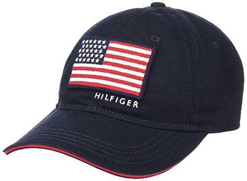 Tommy Hilfiger Men's Star and Stripes Baseball Cap, Sky Captain, One Size
