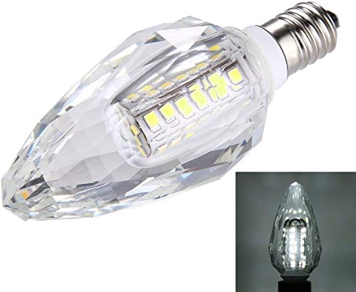 Ampoule LED bougie E14 cristal 5W éclat blanc pour suspension haut de gamme 5 pack