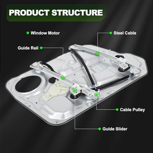 Image of SCITOO Power Window Regulator and Motor fit for 2006 2007 2008 2009 2010 for Hyundai Sonata Front Right Side 748-321