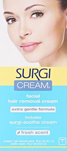 Surgi Cream Hair Remover Face Extra Gentle 1oz Fresh Scent by Surgi