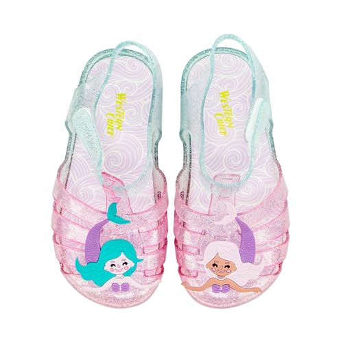 Western Chief Kids Wonder EverGlitter Lighted Sandal with Adjustable Strap and Waterproof Design2