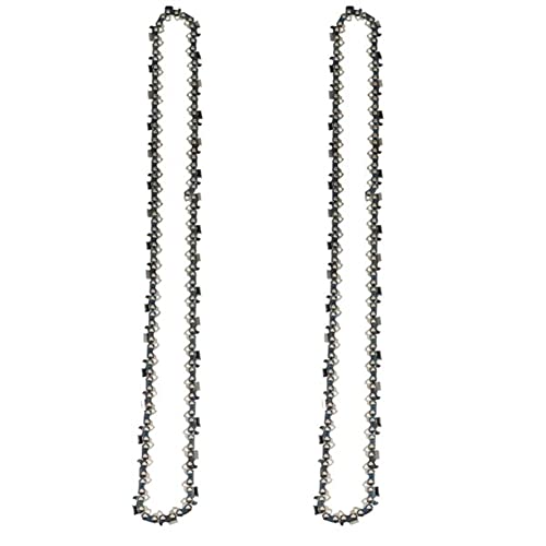 Qeunrtiy 2 Piezas 18 Pulgadas Motosierra Hoja de Cadena .325 Pulgadas 0.058 Calibre 72DL de Repuesto Herramientas de Hardware