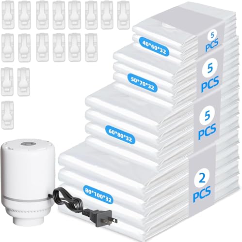 Opiniones de Ropa de una pieza para comprar online. 49 Bolsas de Almacenamiento de Vacío,18 Piezas Bolsas al Vacio Ropa, Bolsas de Compresión para Viaje para Guardar,Para almacenar ropa, almohadas, edredones (Transparencia)